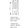 Нагревательный элемент HARVIA ZSJ-100 1000W для печи COMPACT