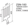 Нагревательный элемент HARVIA ZSN-160 1800W для печи DELTA