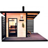 Сауна HARVIA SOLIDE OUTDOOR SLD01PS с дровяной печью