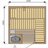 Сауна HARVIA VARIANT S1212 термоосина S1212T